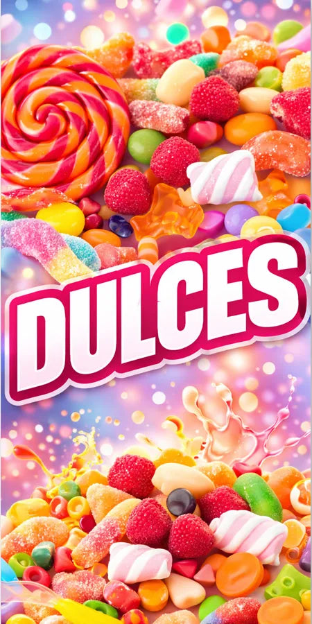 Pendón Colgante Dulces / Golosinas (50 x 100)