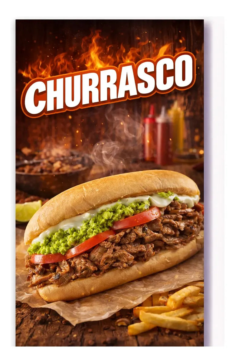 Pendón Colgante Churrasco (50 x 100)