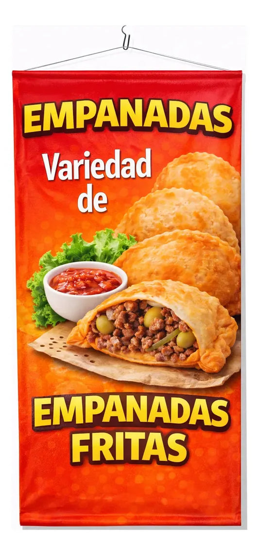 Pendón Colgante De Empanadas Variedad De Emp. Fritas (50 x 100)