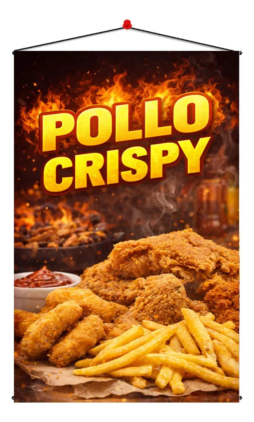 Pendón Colgante Pollo Crispy (50 x 100)