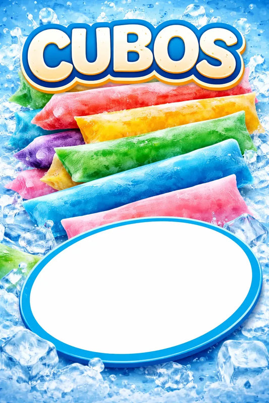Pendón Colgante Helados Cubos (50 x 100)