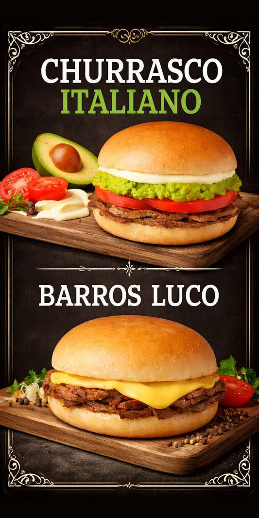 Pendón Colgante De Churrasco Italiano - Barros Luco (50 x 100)