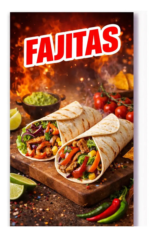 Pendón Colgante Fajitas (50 x 100)