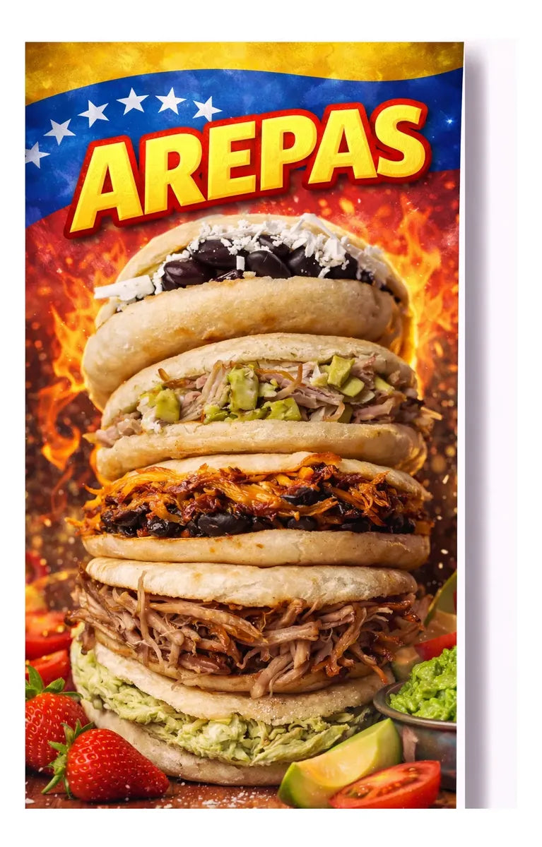 Pendón Colgante Arepas (50 x 100)