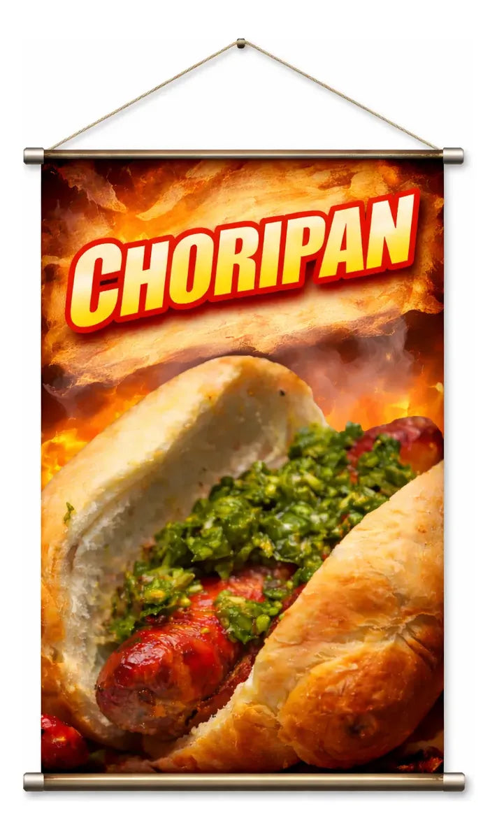 Pendón Colgante Choripan (50 x 100)
