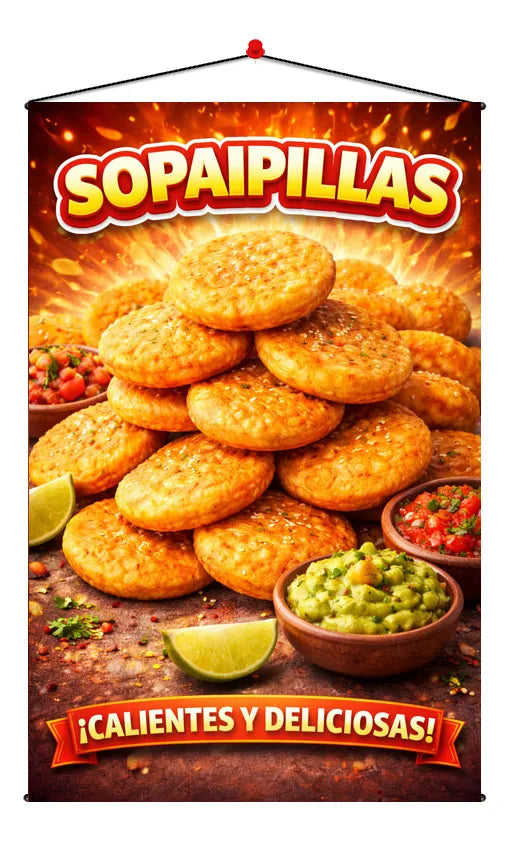 Pendón Colgante Sopaipillas (50 x 100)