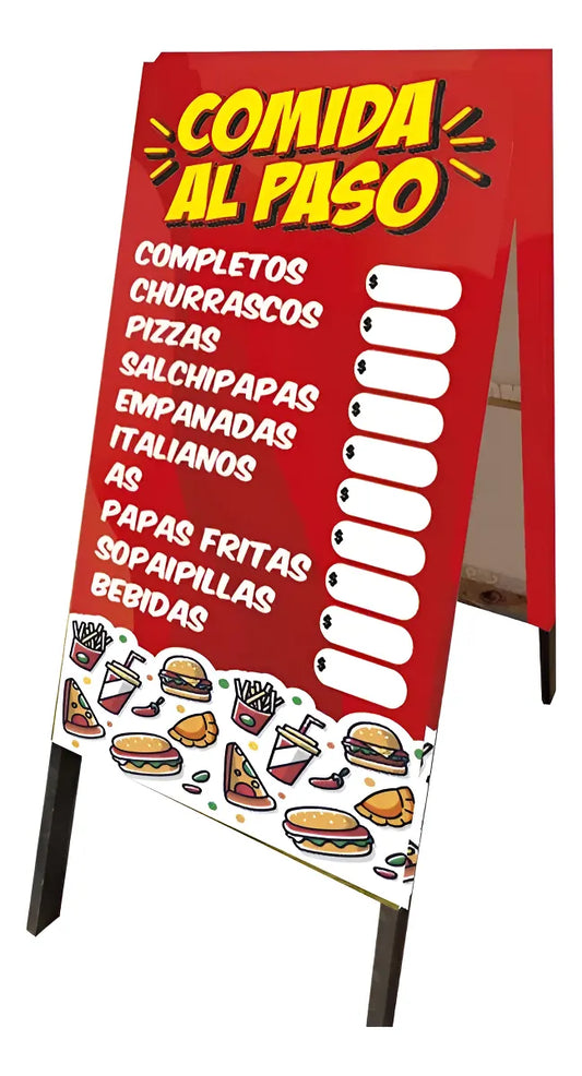 Paloma Publicitaria Comida Al Paso - Burdeo