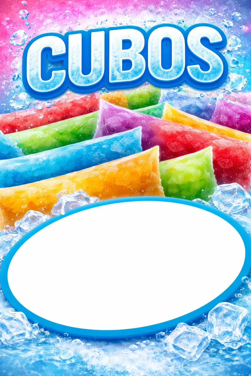 Pendón Colgante Helados Cubos (50 x 100)