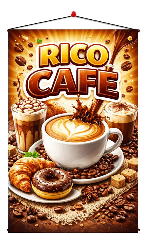 Pendón Colgante Rico Café (50 x 100)