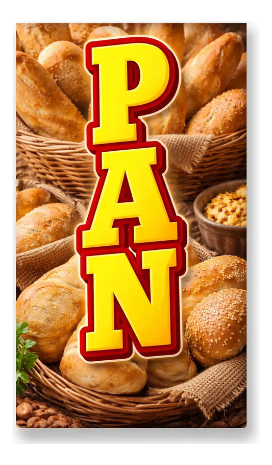 Pendón Colgante Pan (50 x 100)