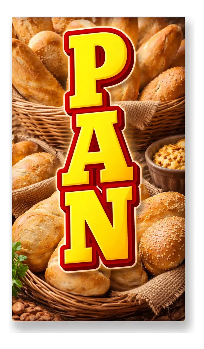 Pendón Colgante Pan (50 x 100)