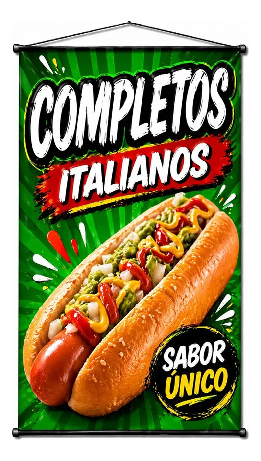 Pendón Colgante Completos Italianos (50 x 100)