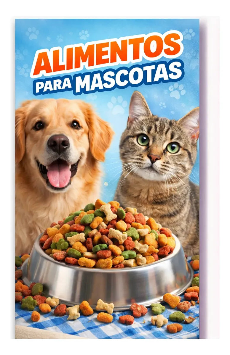 Pendón Colgante Alimentos Para Mascotas (50 x 100)