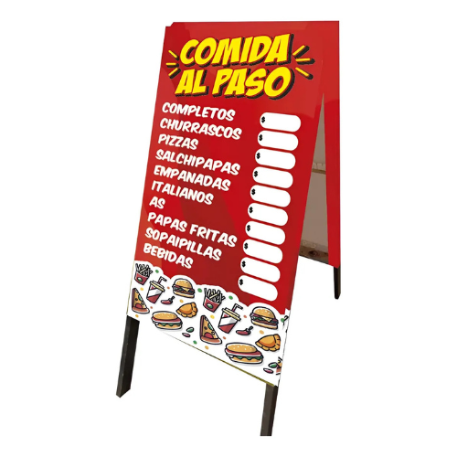 Paloma Publicitaria Comida Al Paso - Burdeo